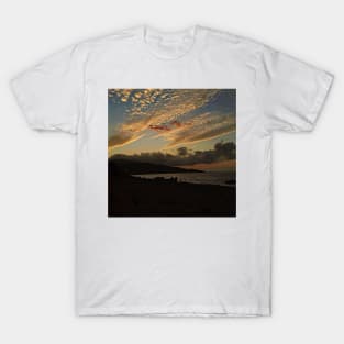 Pink and Blue Summer Sunset T-Shirt